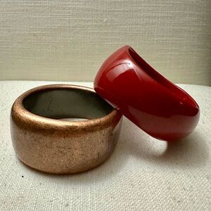 Red and Gold Bangle Set